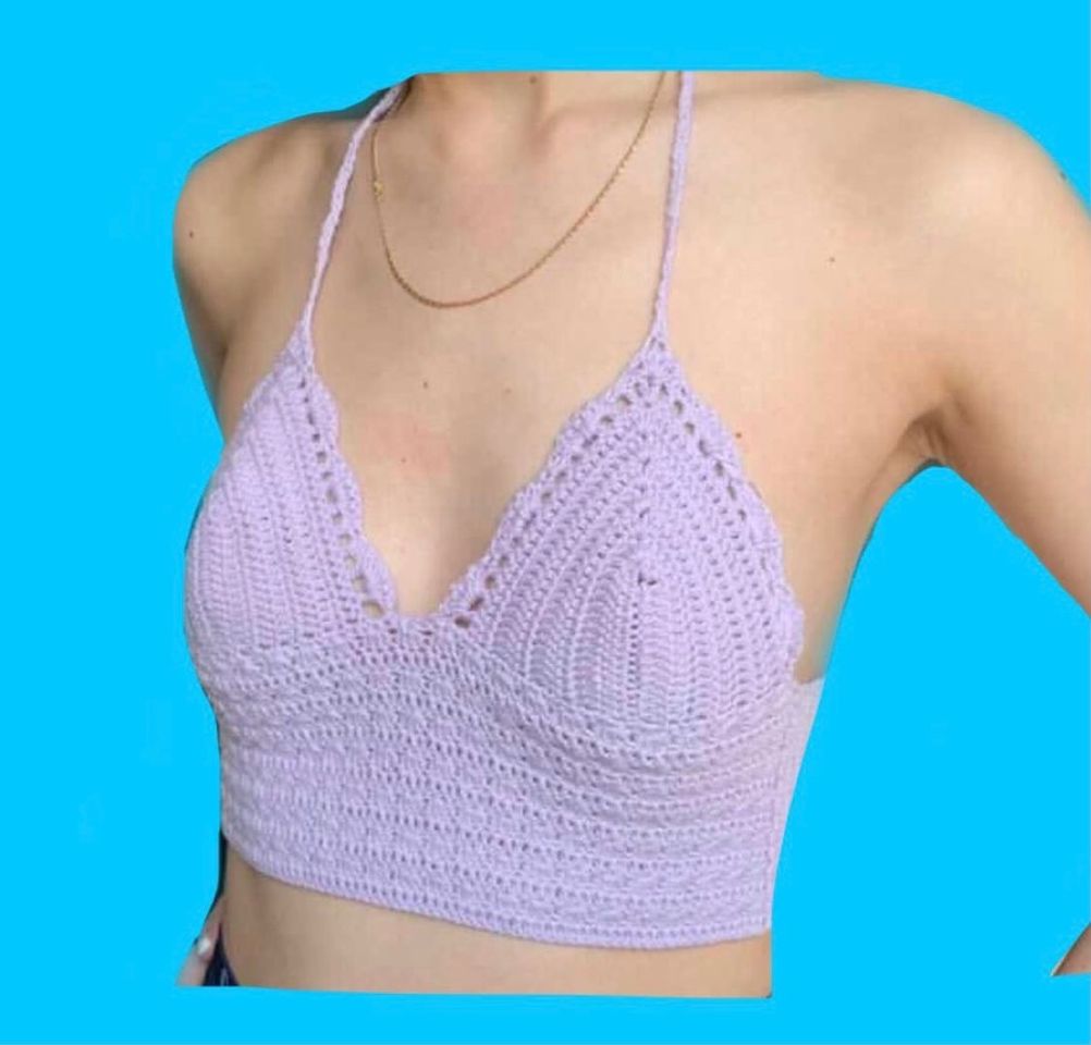 Moda Top em crochet 