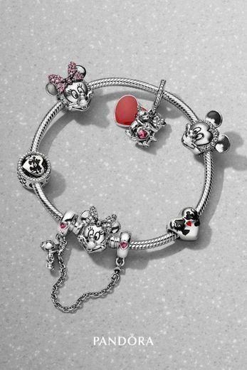 Mickey and Minnie Mouse charms 