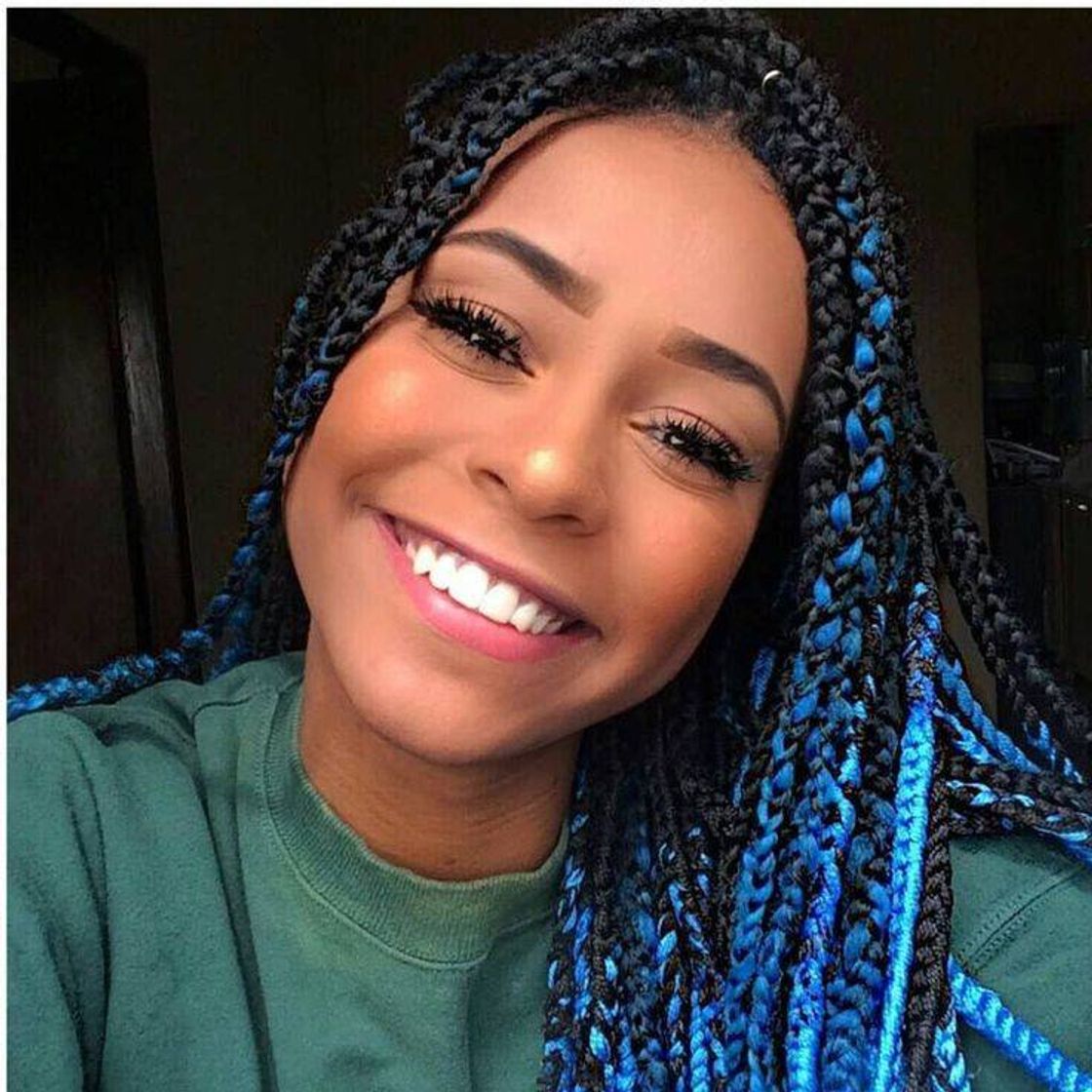Social Blue hair