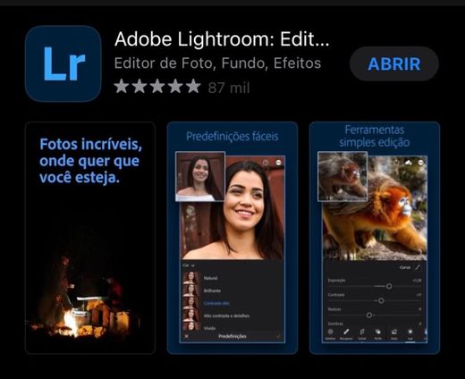 ‎Adobe Lightroom: Editar Fotos na App Store