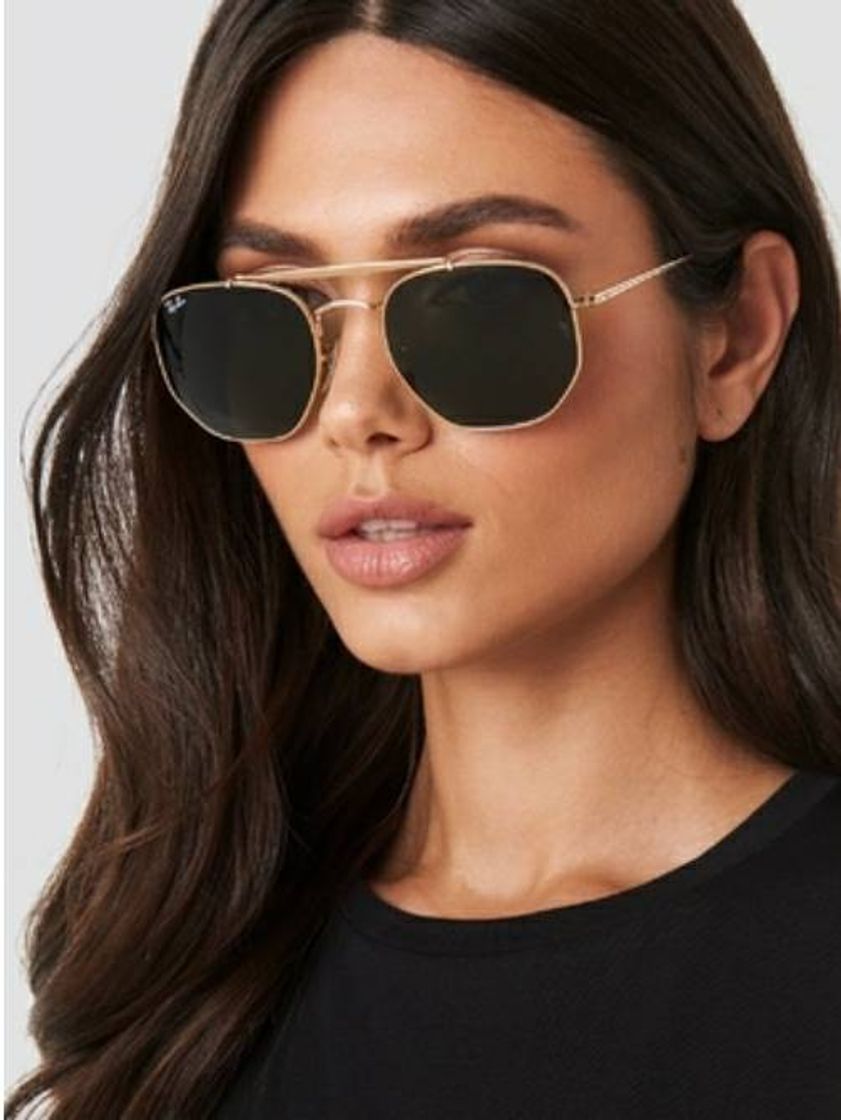 Fashion Óculos Ray Ban Marshal dourado e preto 😎😎