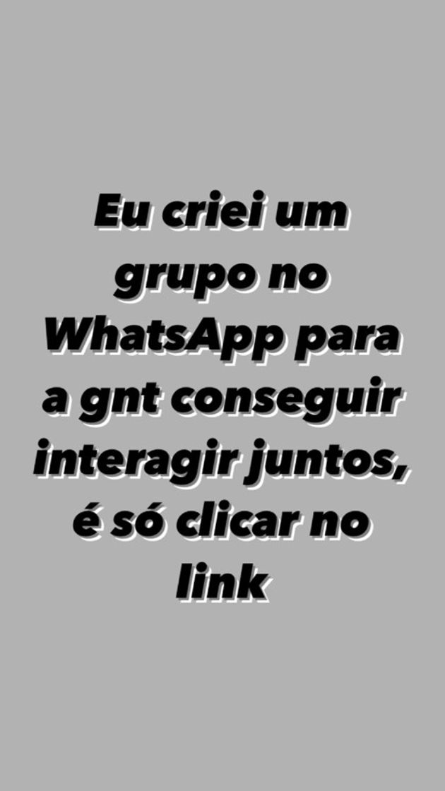 Moda ENTRE NO GRUPO DE WHATSAPP PARA TER MAIS INTERAÇÕES!!!