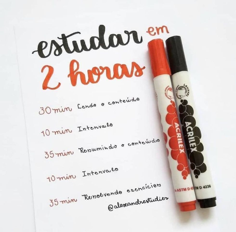 Fashion A maneira certa de estudar em 2horas!