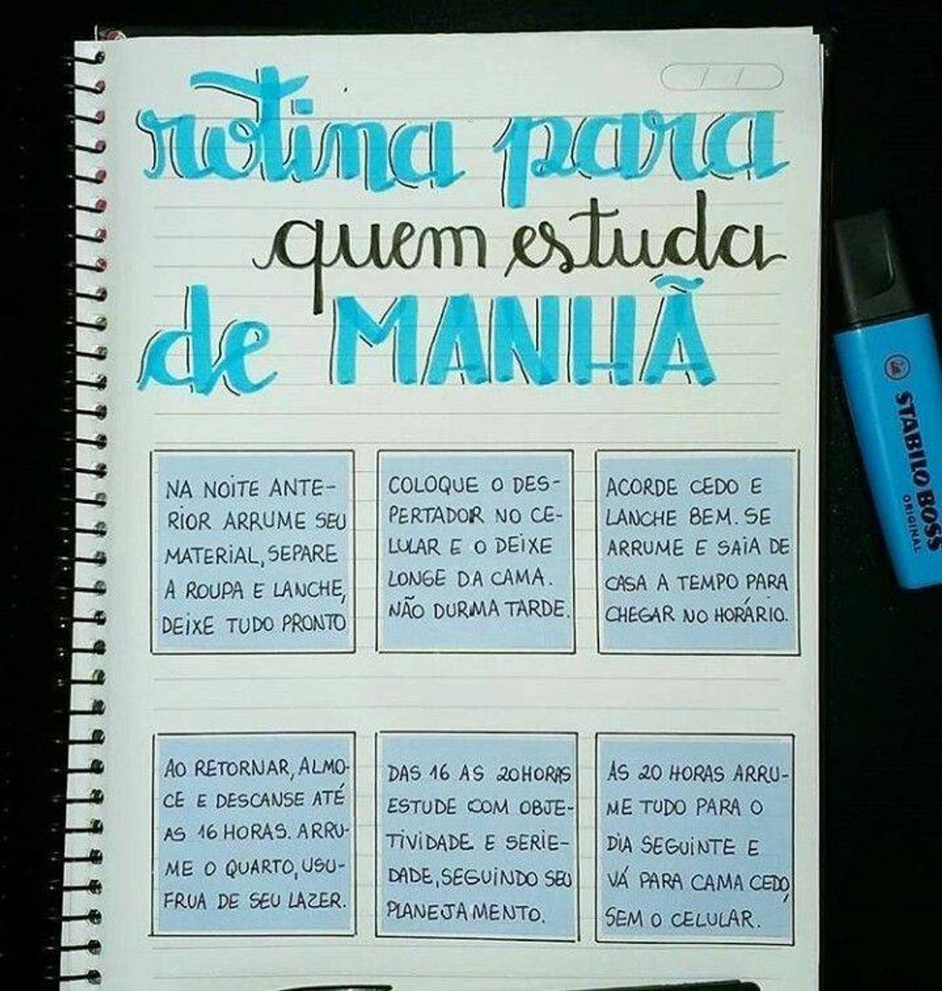 Moda Rotina para quem estuda de manhã! 😴📚