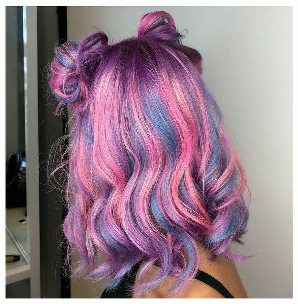 Moda Pink and blue hair