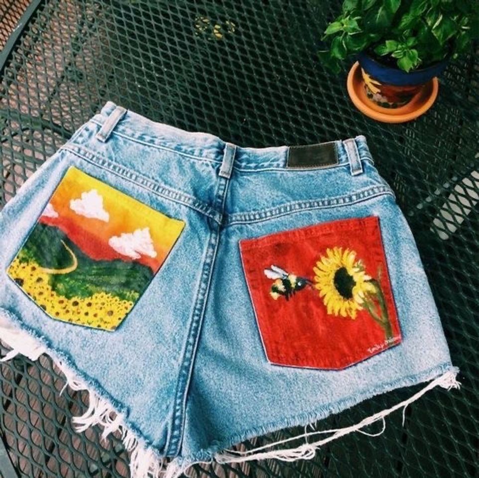 Moda Shorts Jeans Customizado