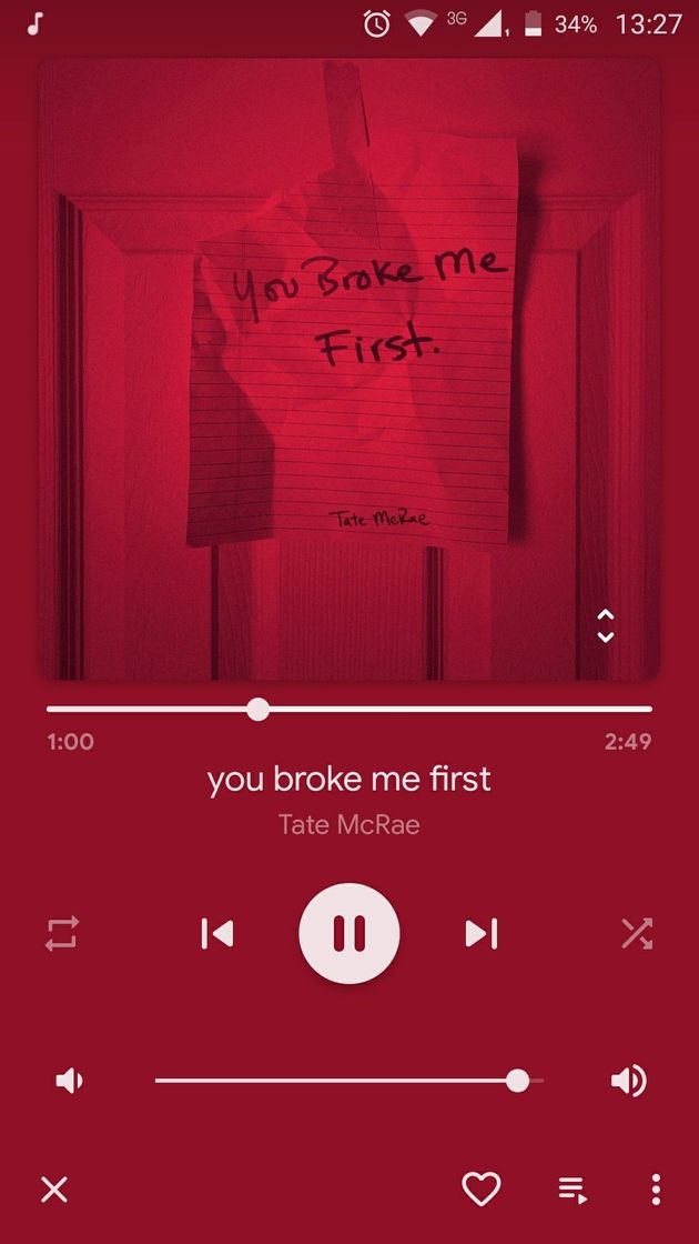 Canción you broke me first