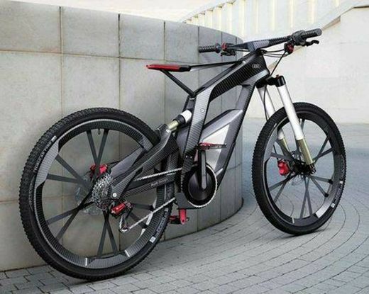 Bicicleta futurística motorizada 