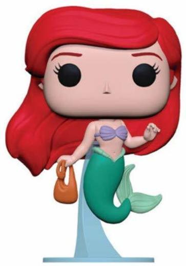 Funko- Pop Figura de Vinilo: Disney: Little Mermaid-Ariel w/Bag Coleccionable, Multicolor