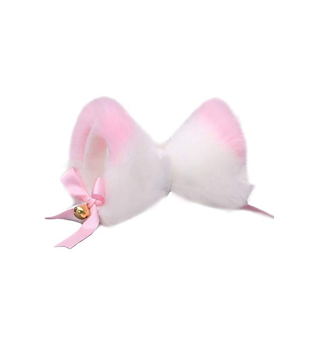 Social Focupaja Diadema de Oreja de Gato Orejas de Zorro Cosplay Mujeres Fiesta