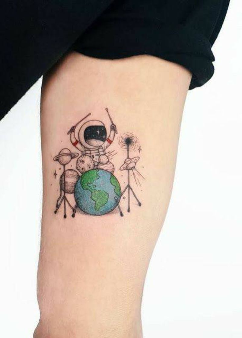 Moda Tatuagem Astronauta 