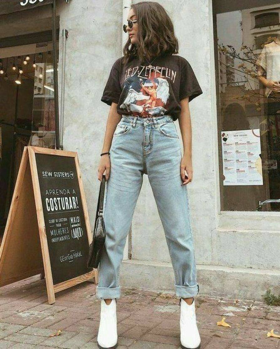 Moda Look com calça jeans 👖