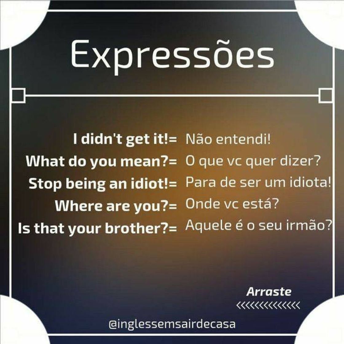 Moda Expressões em Inglês /part.2