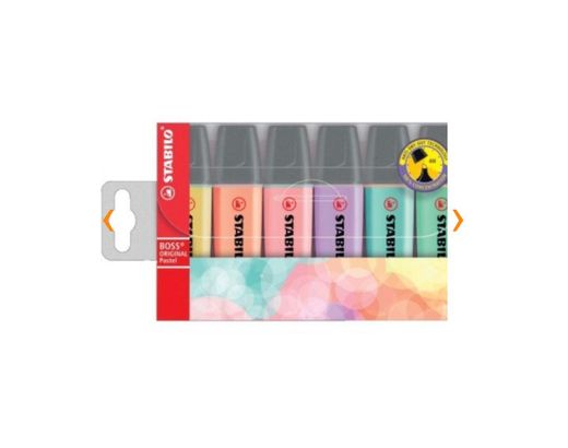 Rotulador Stabilo Boss Pastel Fluorescente estuche 6 unidades