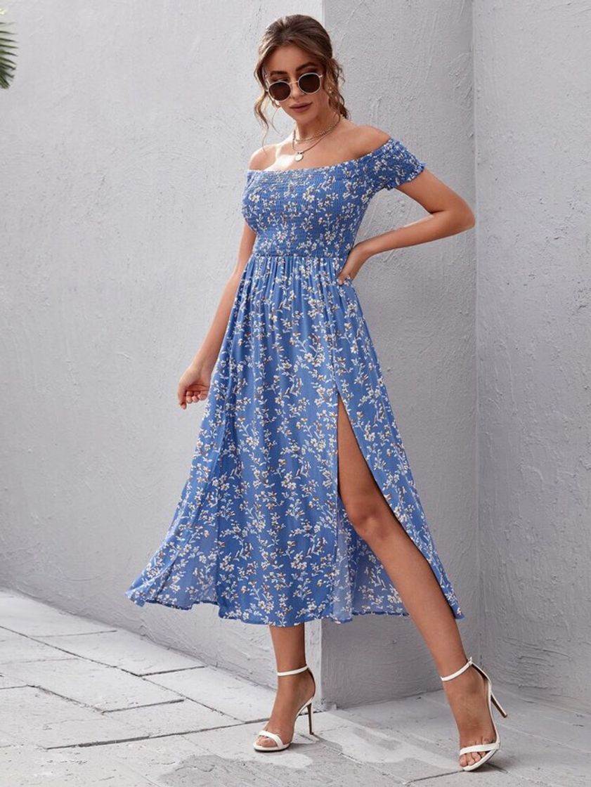 Moda Vestido midi floral