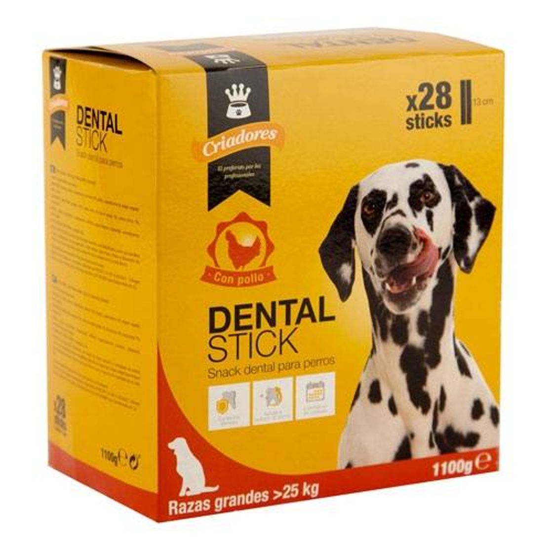 Product Criadores Dental Stick pollo para perros grandes