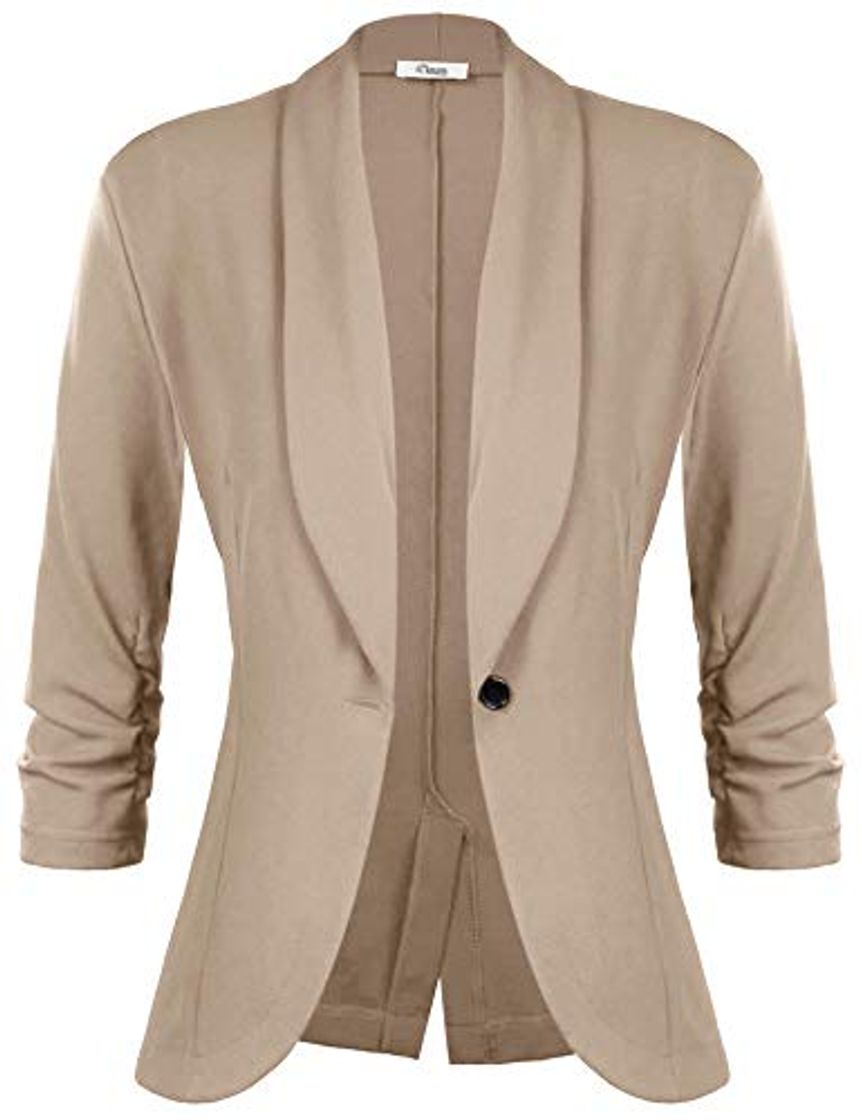 Moda iClosam Blazers De Mujer Manga Larga Elegante Americanas Mujer Blazer Traje De Chaqueta