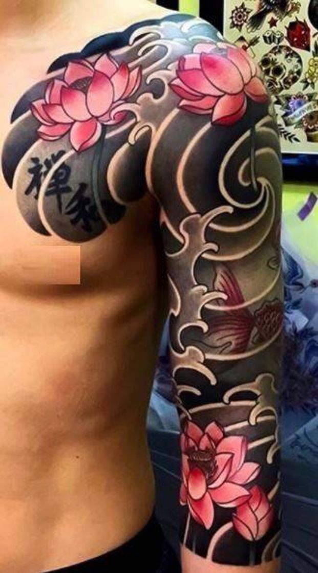 Moda Tatuagem japonês masculino