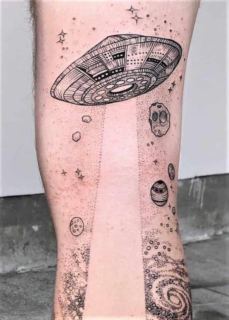 Moda Tatuagem de nave alienígena