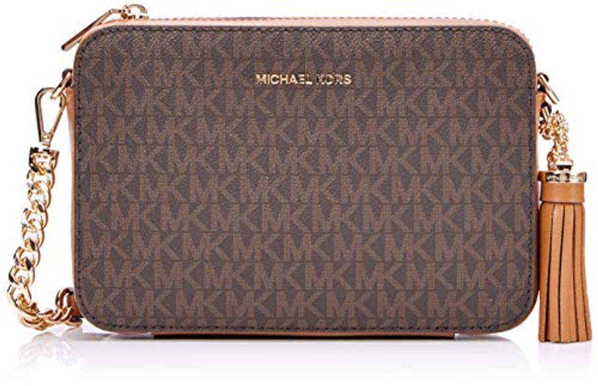 Social Michael Kors Crossbody - Bolso Bandolera para Mujer, Marrón