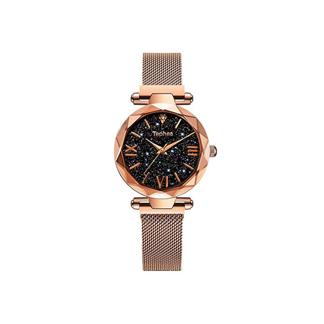 Social QFERW Reloj de Las señorasRelojes de Mujer Magnético Starry Sky Reloj Femenino