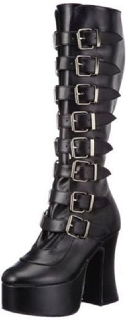 Moda Demonia SLUSH-249, Botas Plataforma Mujer, Negro