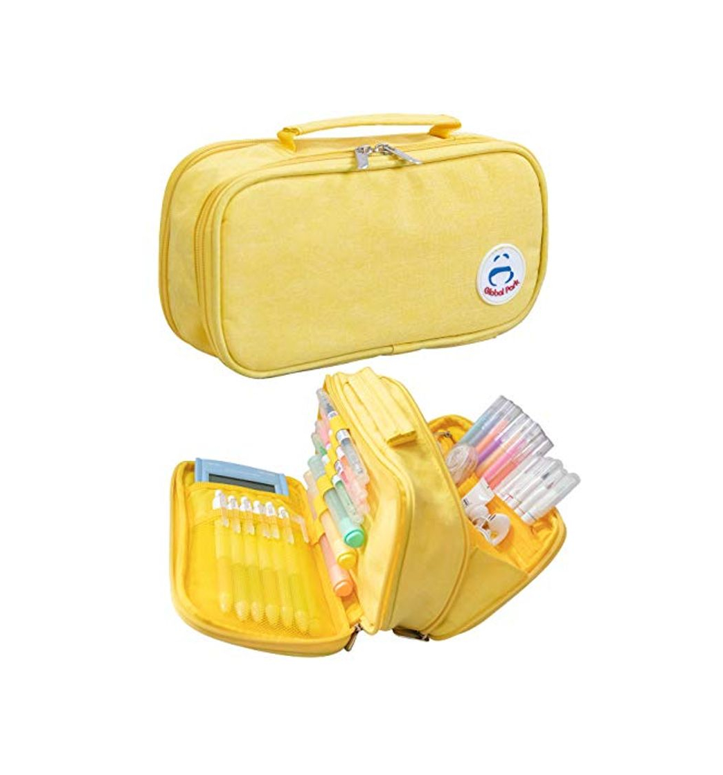 Social Estuche Lápiz Bolsa Gran Capacidad Bolso Maquillaje Bolígrafo Escritorio Organizador Almacenamiento Marcador