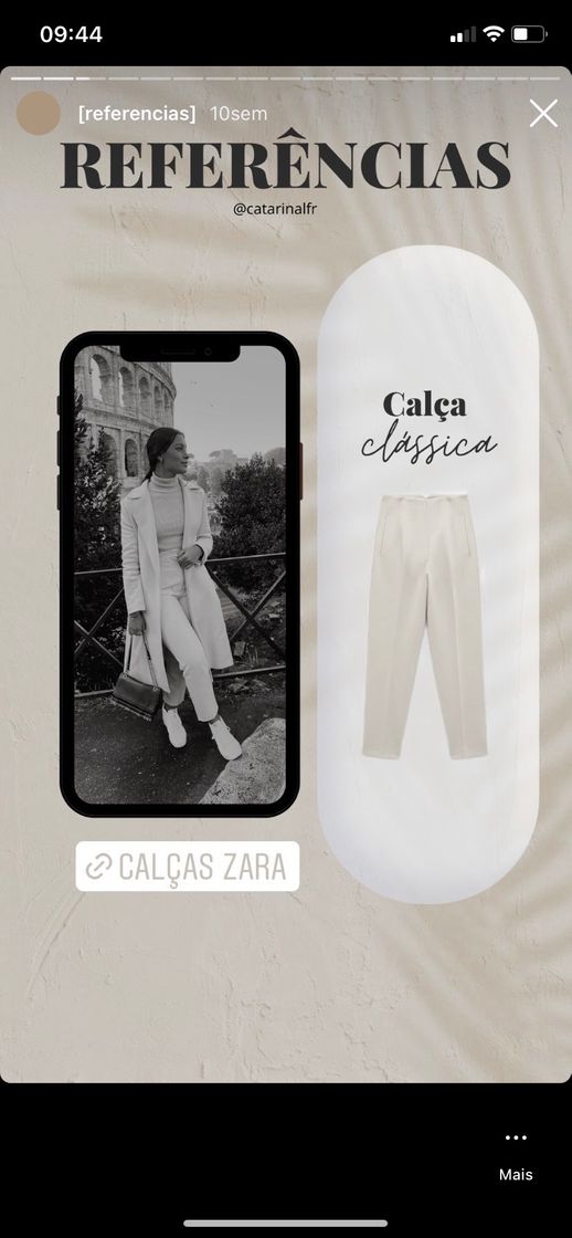 Moda Referência de calças cintura subida ZARA