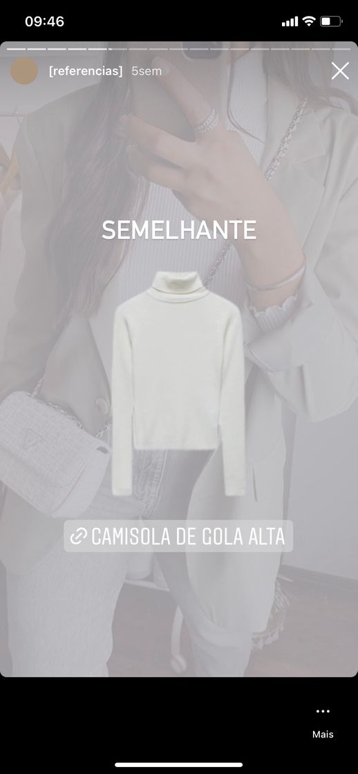 Moda Referência de malha branca PULL&BEAR 