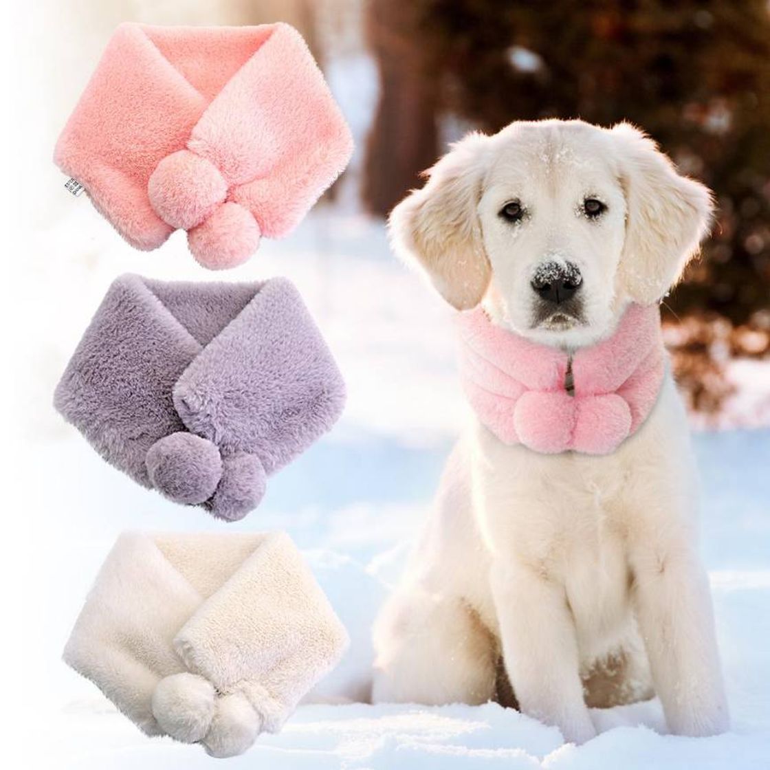 Fashion 2021 Winter Warm Pet Dog Cat Scarf Collar 