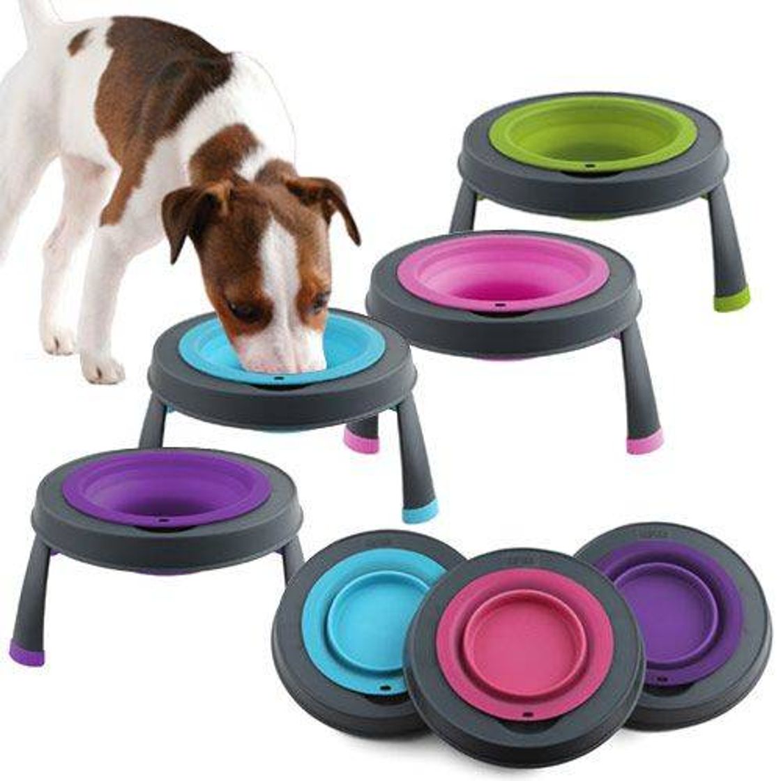 Moda Comedouro Suspenso Pet silicone