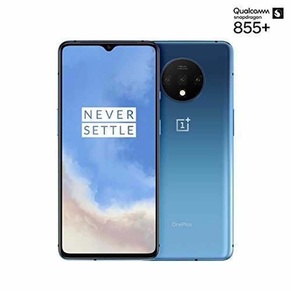 Products OnePlus 7T Smartphone Glacier Blue | 6.55”/16,6 cm AMOLED Display 90Hz Power