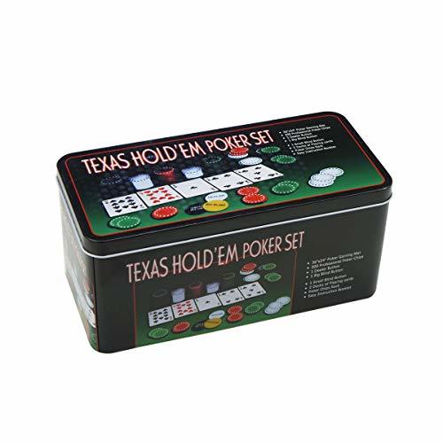 Social Set de póker caja de metal