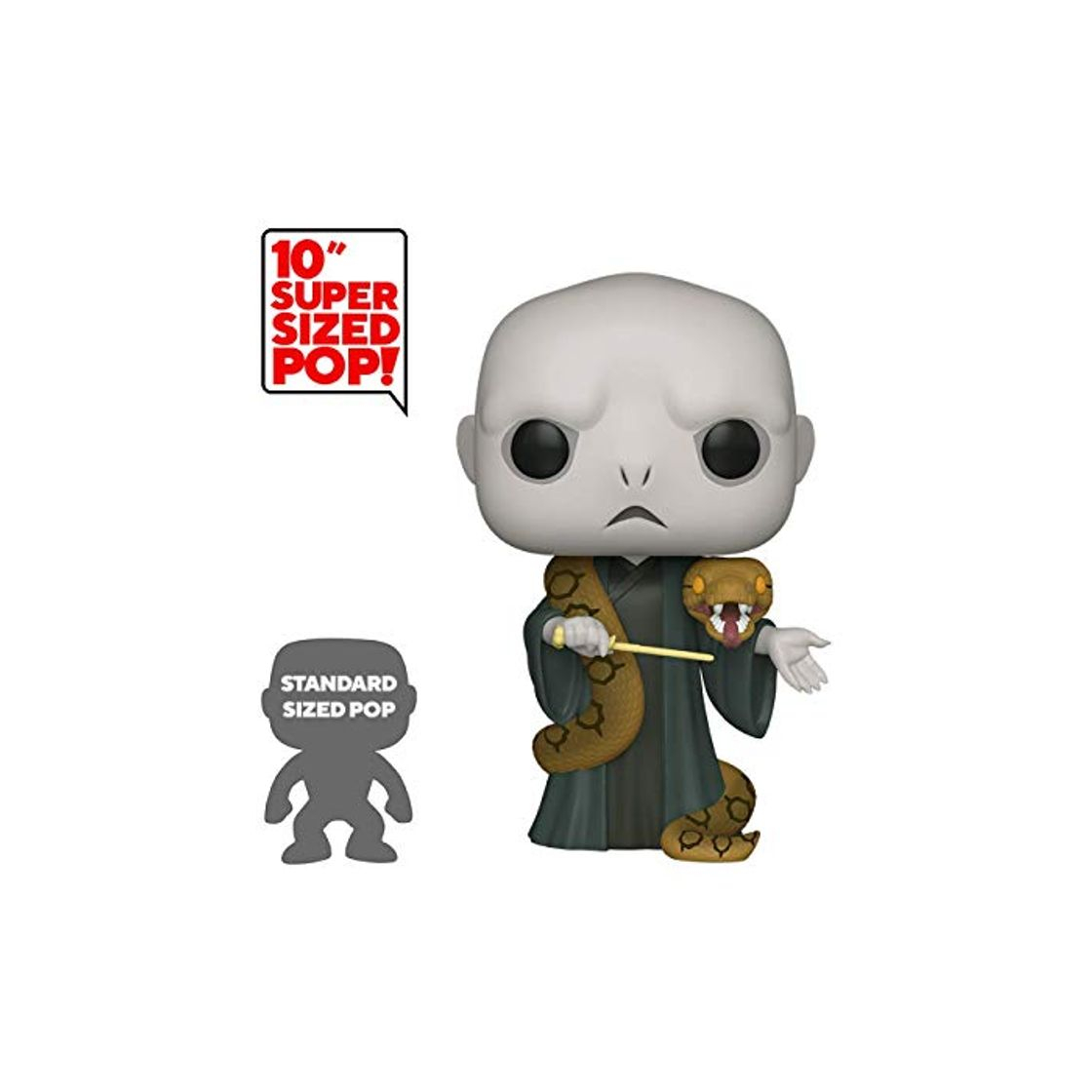 Social Funko- Pop Harry Potter: 10" Voldemort w/Nagini S10 Figura Coleccionable, Multicolor