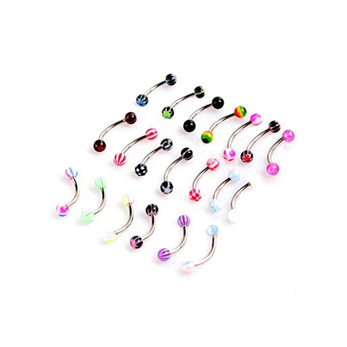 Producto Piercing curvo de bola SODIAL(R) de acero inoxidable