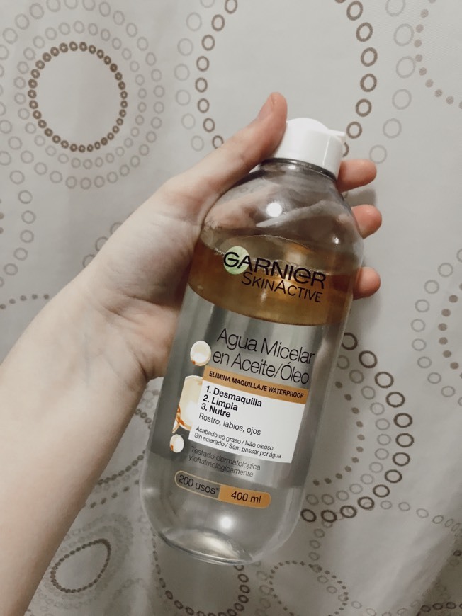 Social Garnier Skin Active - Agua Micelar en Aceite, Elimina el Maquillaje Waterpoof,