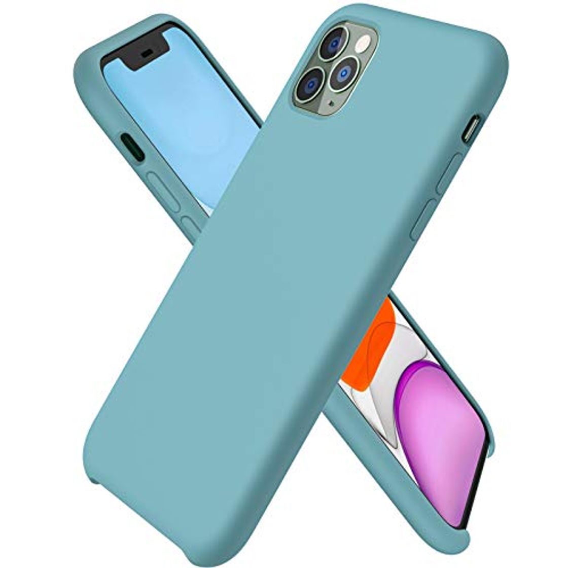 Product ORNARTO Funda Silicone Case para iPhone 11 Pro, Carcasa de Silicona Líquida