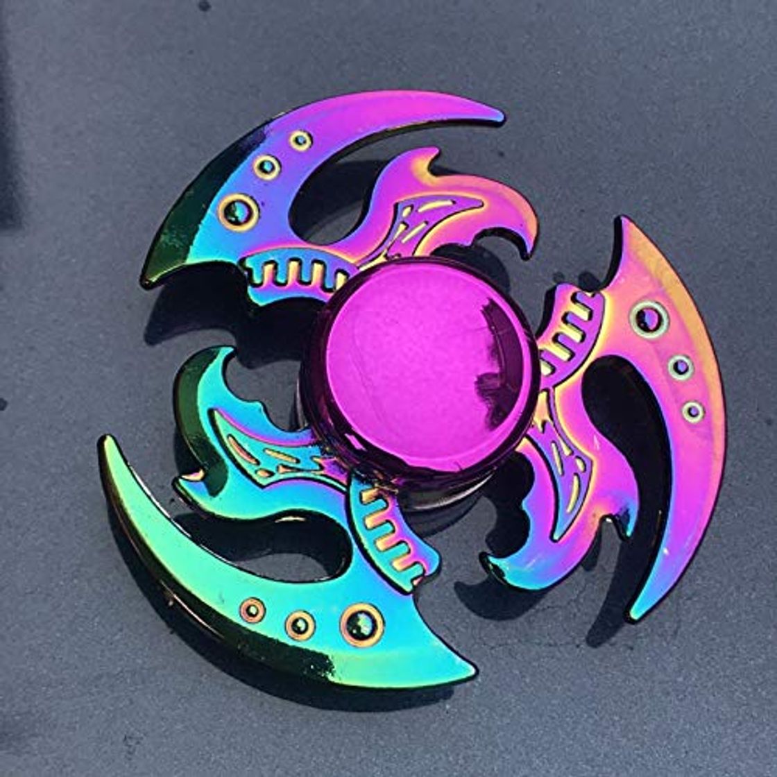 Social JLZK Colorido aleación de Metal Fidget Spinner rodamiento Suave Mute Rainbow Hand Spinner Juguetes para aliviar el estrés para niños Regalos para Adultos