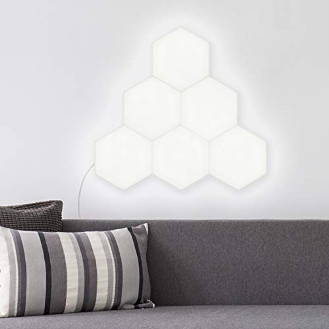 Social LEDKIA LIGHTING Panel LED Hexagonal 18x18cm 10W 800lm Base Principal Blanco Neutro