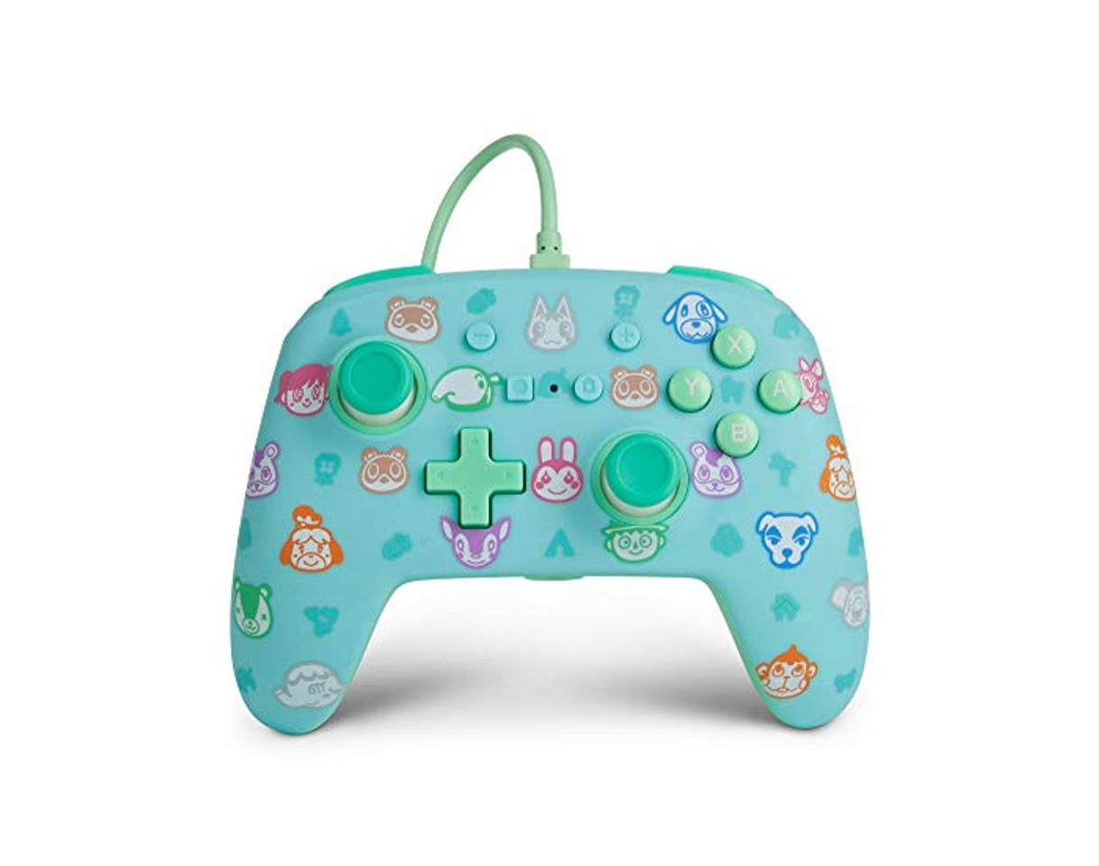 Social PowerA - Mando con cable mejorado PowerA para Nintendo Switch: Animal Crossing