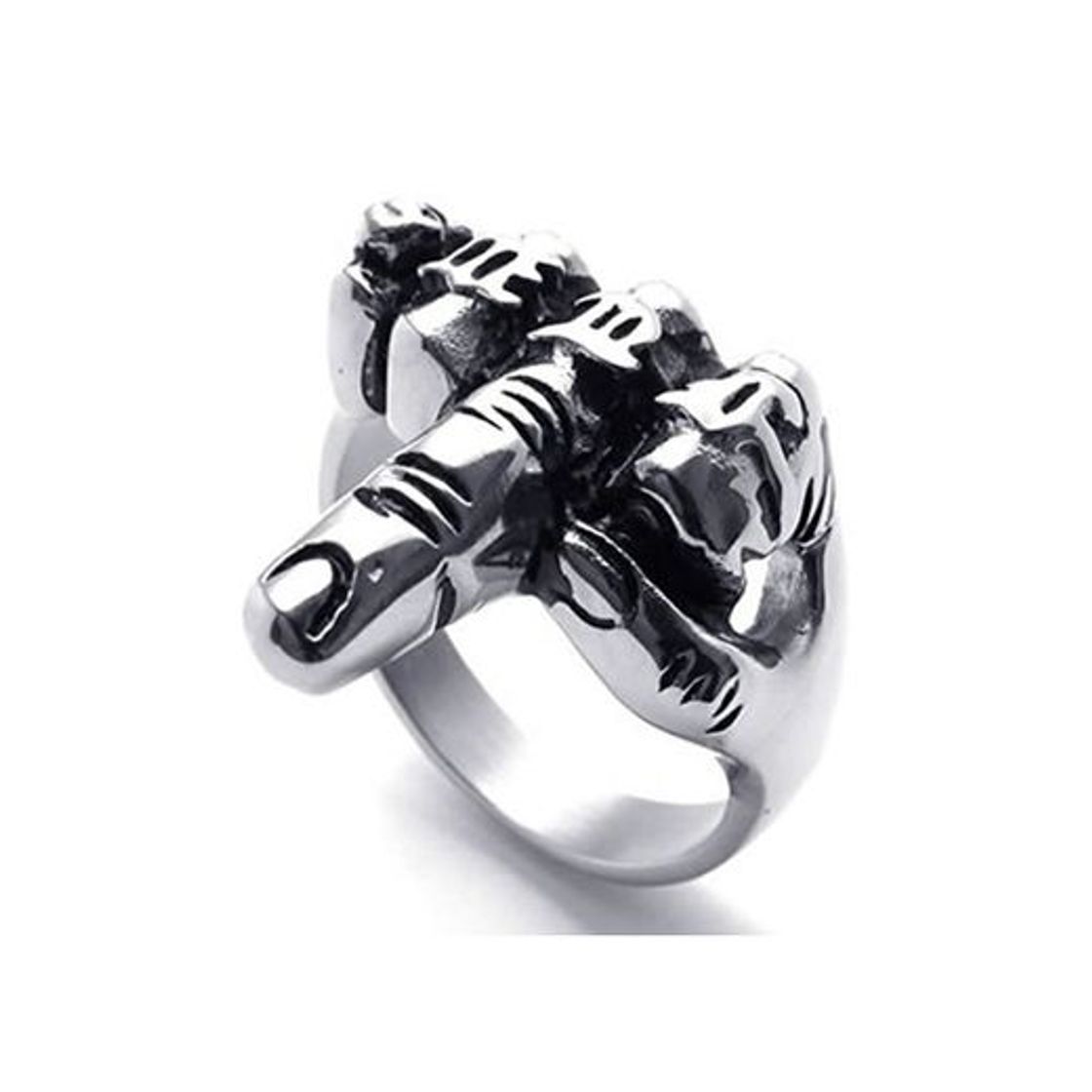 Social TOPSALE Anillo de joyeria de Hombre Motorista, de Acero Inoxidable, de Dedo
