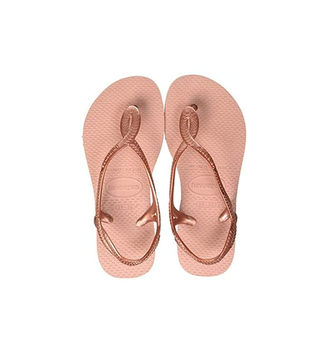 Fashion Havaianas Luna, Sandalias de Talón Abierto para Mujer, Rosa