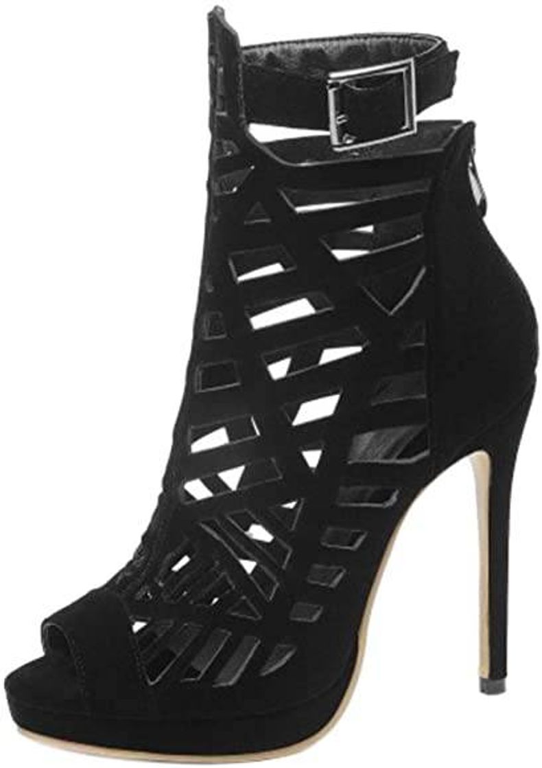 Moda Lydee Mujer Moda Peep Toe Gladiator Sandalias Tacones de Agu