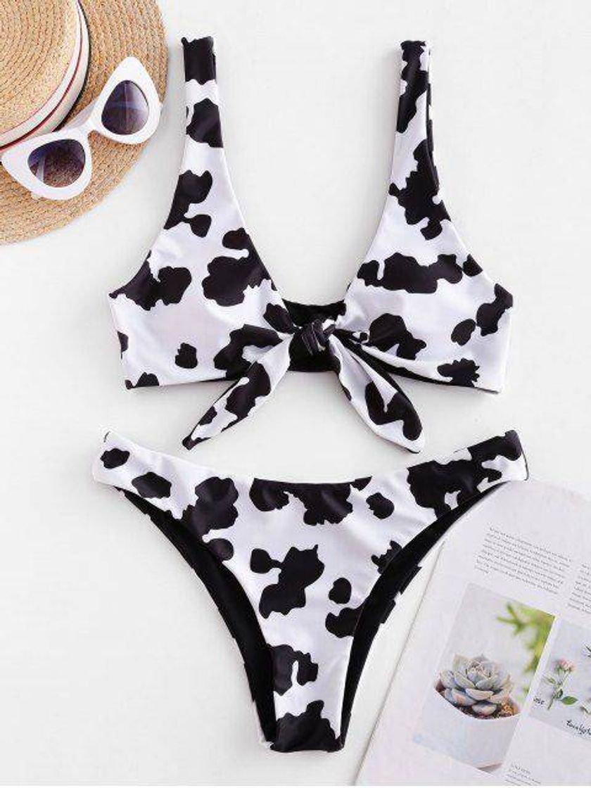 Fashion Bikini Cow Print