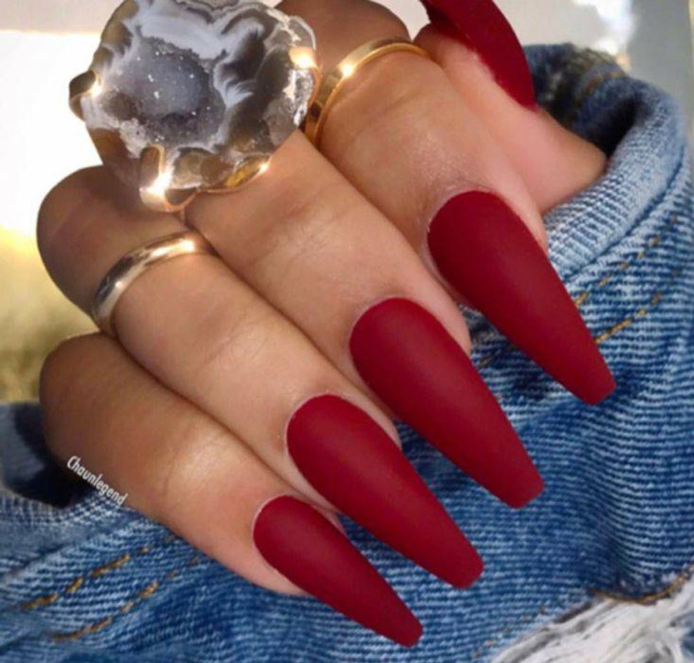 Social Unha vermelha fosca