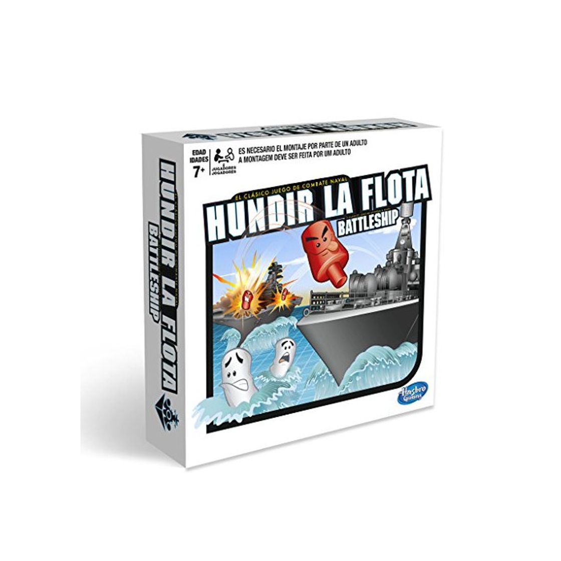 Social Hasbro Gaming- Hasbro Hundir La Flota, Juego de Tablero, Multicolor, única