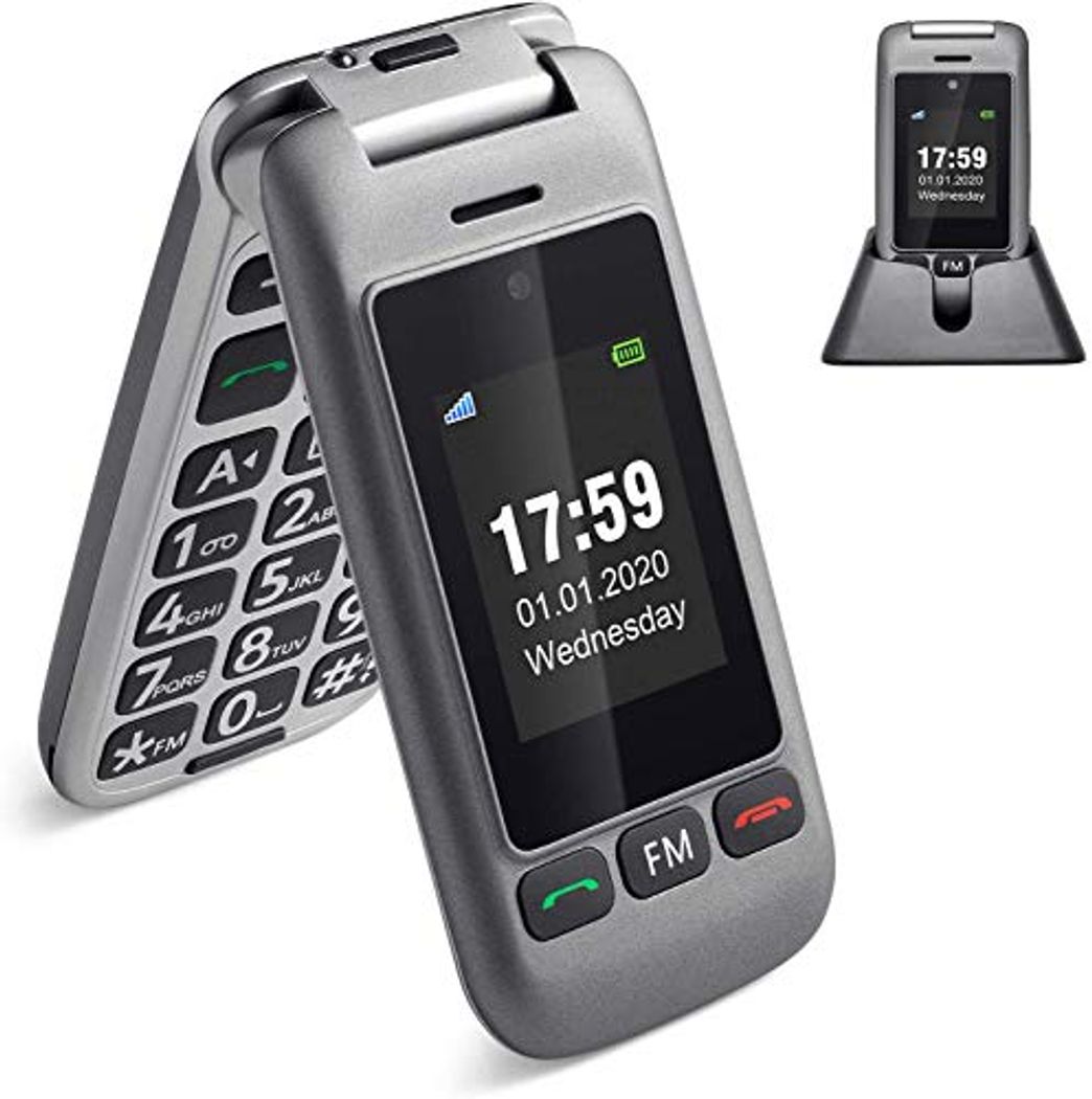 Social Artfone 3G Teléfono Celular Senior para Personas Mayores Teclas Grandes para Mayores