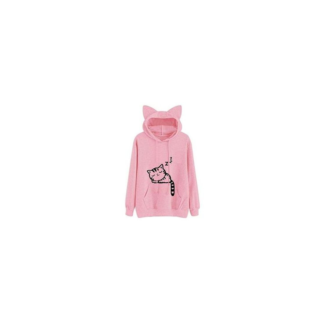 Fashion Generic Brands 2020 Nuevo Harajuku Sudadera con Capucha para Mujer Sudadera con Capucha Kawaii   Winter Cat Pattern Sudaderas con Capucha de Manga Larga