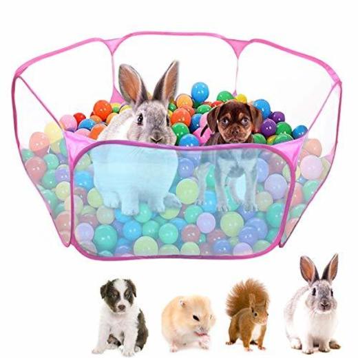 Dokpav Tienda de Jaula Plegable para Animales pequeños 47.2"