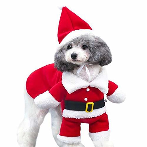 Elemento de la categoría hogar loikero123 Dibujos Animados de Mascotas Perro Traje de Papá Noel Ropa con